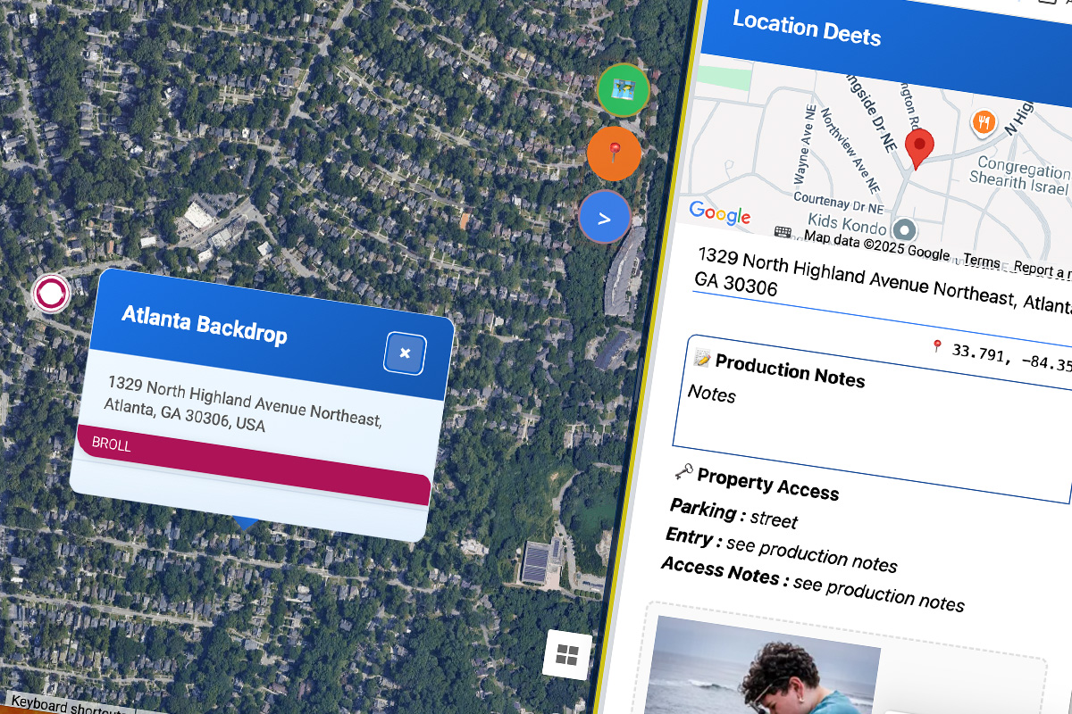 Find and Save your production location